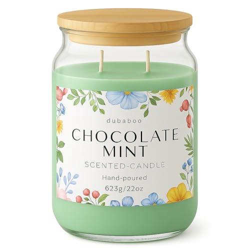 Dubaboo Hand-Poured Soy Candle – 22oz (623g), Clean-Burning, Long-Lasting Candle