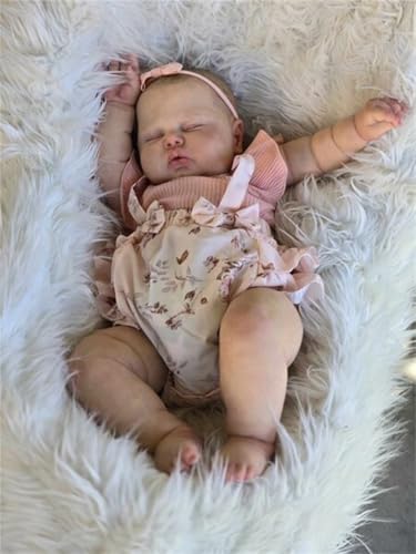 Muñeca Reborn de 24 Pulgadas con Cuerpo de Tela Realista miniatura 6