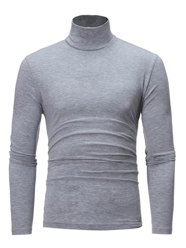 easyforever Men's 3 Pcs Slim Fit Turtleneck Pullover Casual Basic Thermal Sweaters3
