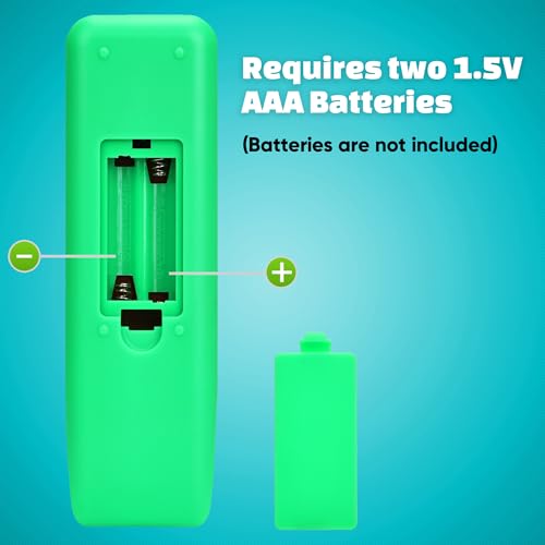 EZclicker TV Remote for Seniors, Extra Simple Big Button Remote (Green) Works with Major TV Brands, NOT for Streaming (2xAAA Batteries Not Included) by EZClicker - Image 8