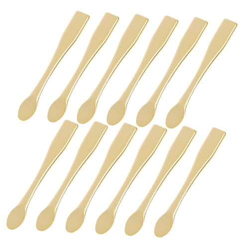 Beatifufu Facial Mask Spoon Skincare Spatula Lotion Spatula Cosmetics Applicator Spoons 12 Pack Reusable