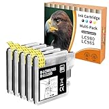 Lot de 5 cartouches d'encre noires LC980 LC985