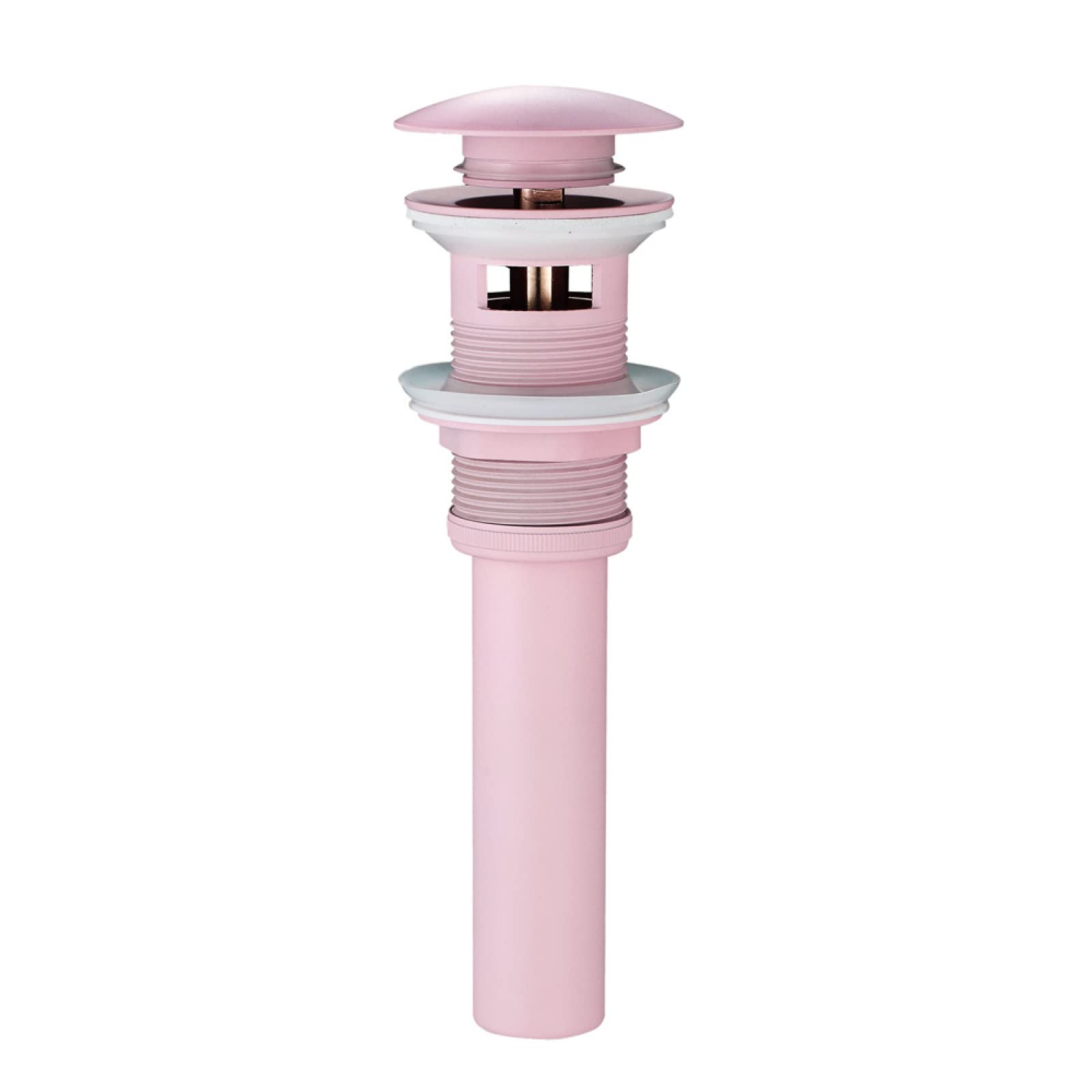 Desagüe Lavabo Baño,Rosado,Latón,DesagüE Lavabo Con Rebosadero,Valvula Desague Lavabo,Valvula Lavabo Con Rebosadero,Tapon Lavabo Universal G1 1/4