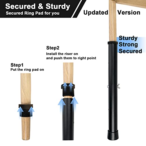 Kulusion Table Leg Height Extensions, Adjustable Table Leg Extenders