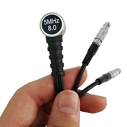 Transductor de sonda para medidor ultrasónico de espesores TM8810, diámetro Φ8 mm, frecuencia 5 MHz miniatura 5