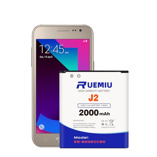 RUEMIU 2000mAh EB-BG360CBE Battery Replacement,Upgraded