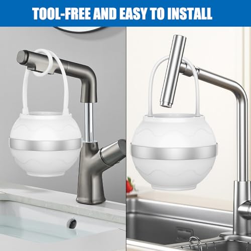 HOVCEH Wasserfilter für Badewannen, Duschfilter, 8-Stufiger Bath Ball Water Filter, Shower Filter for Hard Water, Badekugelfilter, Für Weichere, Glattere Haut - BPA-frei - 2.500 Gallonen Filterung