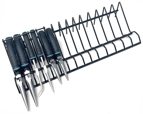 Plier Organizer Rack for Tool Box Storage, Holds Regular and Wide Handle Pliers, Fits Toolbox or Chest Drawers, Durable and Space-Saving Design by MLTOOLS