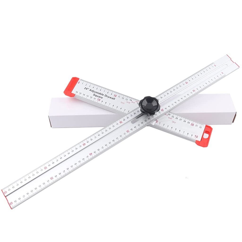 HBJWOV 60CM High Precision Angle Ruler Woodworking Scribe Drawing Marking Gauge Crossed-Cut T-Type Ruler Measuring Tools