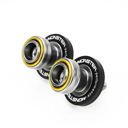 DALIDAK M6 for DUCATI MONSTER 695 696 796 797 821 Monster 1200 SR CNC Motorrad Schwinge Spulen Slider Stand Schrauben Reifen Ventil kappen(Gold-B)