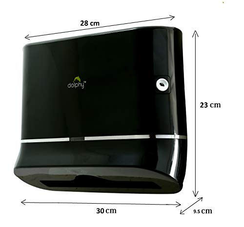 Image of Dolphy Multifold Mini Hand Towel Paper Dispenser Black