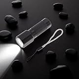 1 Pcs Flashlight Multi Purpose LED Flashlight 3 AAA Battery Powered Long Runtime Aluminum Alloy Black 9.3×3.25×3.25cm