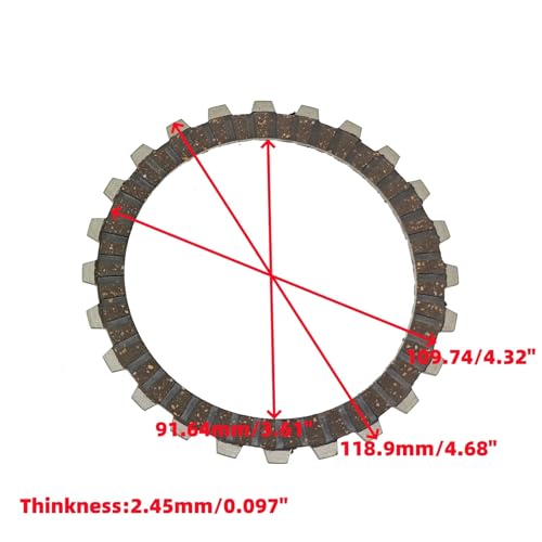 Disques friction CRF125B pour stopper usure embrayage - 3