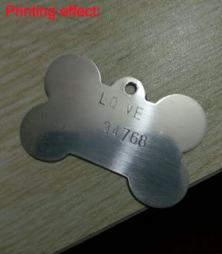 Manual Deboss Metal Label Embosser Dog Tag Stamping Printer Marking Machine