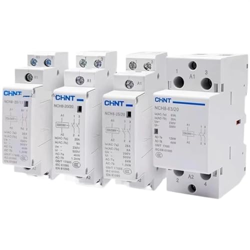 NCH8 20A 25A 40A 63A Din ���[�� �ƒ�p�~�jAC�R���^�N�^ 220V 230V 400V 63/22 63/40 40/40 40/22 1NO 1NC 2NO 2NC 4NO 2P 4P(25a 1no 1nc)