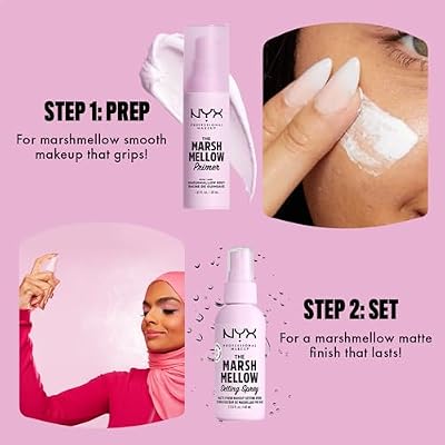 NYX PROFESSIONAL MAKEUP Marshmellow Smoothing Primer, Vegan Face Primer, 10-In-1 Skin Benefits