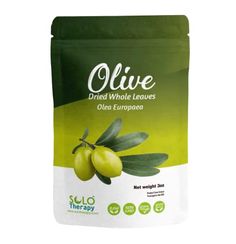 Olive Leaf 3 ounces , Olive Leaf Tea , Olive Dried Whole Leaves, Hojas De Olivo Natural Seco , Te De Olivo , Olea Europaea , Olive Leaf Tea Organic Greek , Resealable Bag , 3 oz. , Olive Leaves Tea, Product From Greece, Packaged in the USA