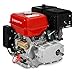 EBERTH 13 CV 9,56 kW Motore a Benzina con Frizione a Bagno d'olio, 22 mm Ø Albero, Motore a Scoppio 4 Tempi, 1 Cilindro 389 CC, raffreddato ad Aria, Protezione da Mancanza Olio, avviamento Elettrico