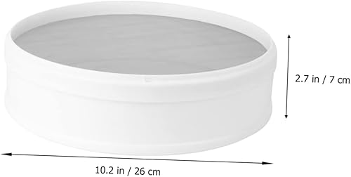 Miniatura 3 de Tamiz redondo 1 unid colador de harina de plástico de acero inoxidable, pantalla de malla metálica, colador de malla ultra fina, tamiz de malla fina