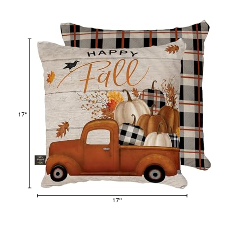 Briarwoodlanehappyfallpickupdecorativepillowprimitiveindooroutdoor17x17  Urban Country Home Decor Briarwood lane happy fall pickup decorative pillow primitive indoor outdoor 17 x 17  urban country home decor