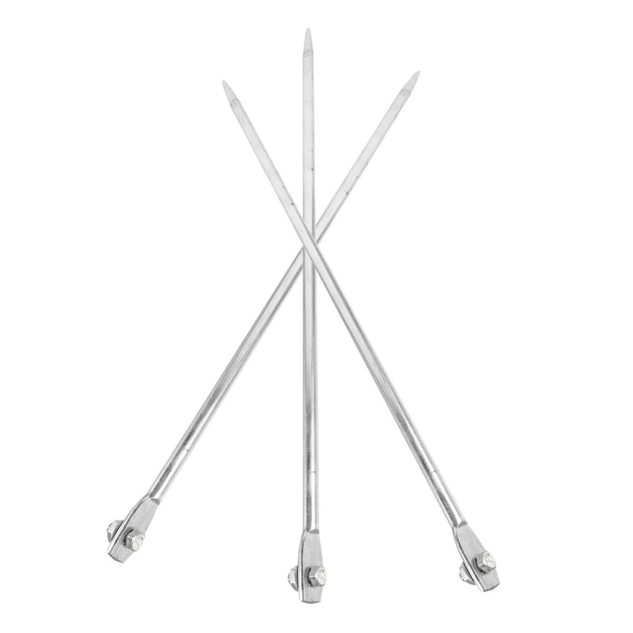 NUOBESTY 3pezzi Asta Di Messa Terra Zincata Barre Di Messa Terra Elettrica Per Recinzioni Tappetini Generatore Installazione Rapida Protezione Da Scosse Resistente Alle Intemperie