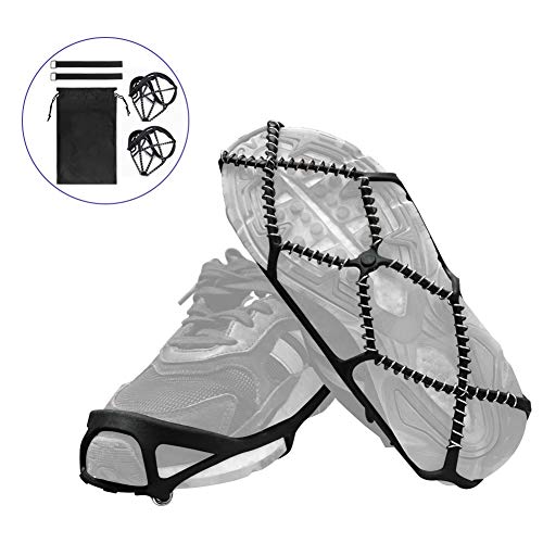 HONUTIGE Ice Grips, Traction Cleats for Walking, Jogging, or Hiking on Snow
