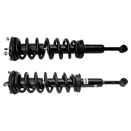Image of TRQ Front Shock & Spring Assembly Set Compatible with 2008-2022 Toyota Sequoia