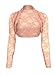 Produktbild krautwear Damen Bolero Langarm Stola Bolerojacke Hochzeit Festlich Spitze schwarz weiß rot beige blau pink (rosa)