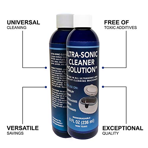 NORTHWEST ENTERPRISES Ultrasonic Jewelry Cleaner - Cleaning Solution for Gold, Platinum Diamonds and Non-Porous Precious & Semi-Precious Jewelry (8 Ounce) - Image 6