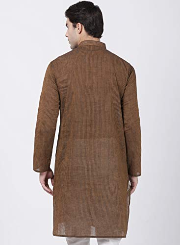 Image of VASTRAMAY Men's Royal Blue Pure Cotton Kurta