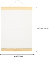 Vista 7 de 3 piezas de lienzo de algodón, para proyectos de acrílico, aceite y arte, vertido acrílico y oficina húmeda, rollos en blanco con lazo para colgar