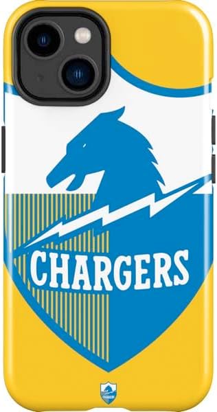 Skinit Impact Phone Case Compatible with iPhone 15 - Officially Licensed NFL Los Angeles Chargers Zone Block Design