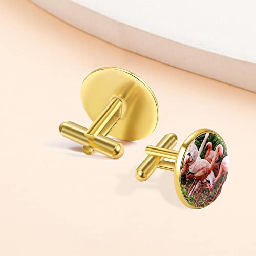 Awesome Animal Flamingo Manchetknopen voor mannen set gepersonaliseerd - Image 8