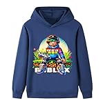 Duoxinbos Roblox Hoodie Boys Sweatshirt YouTuber Teen PS4 Game Character Tops Girls Casual Pullover Long Sleeve T-shirts 2-13Y