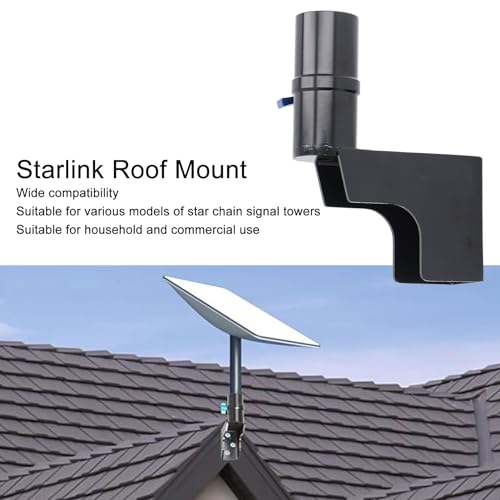 Kit de Montagem Starlink Ajustável, Poste de Montagem de Antena, Suporte de Parede Poste de Antena E