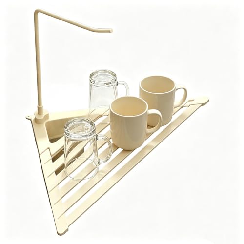 Generisch Escurreplatos - Escurreplatos plegable de metal inoxidable - Escurreplatos para encimera de cocina | Para organizar el almacenamiento y el drenaje en la encimera