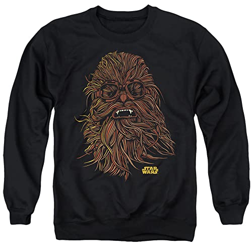 Cotton Soul Star Wars Chewbacca Goggles Mens Crew Sweatshirt, Black, SML