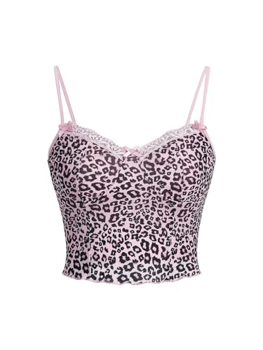 H6411-29◾️アンダーカバー　シルク100% フリルタンクトップ　Y2K SOLY HUX Women's Y2k Gothic Lace Trim Cami Crop Top Sleeveless