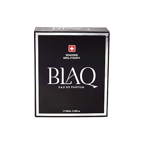 Image of Swiss Military BLAQ Eau de Parfum for Men, Premium Long-Lasting Fragrance with Bold & Elegant Scent, Perfect for & Gifting, Apply on Collar Bones for a Refreshing, Stylish 100ml Bottle