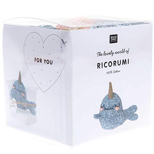 Kit crochet Ricorumi, Narval - Rico Design