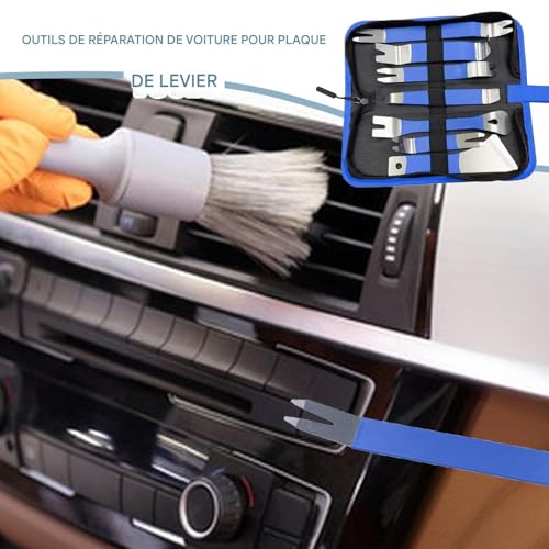 Outil de dépose de clips et kit de dépose de garnitures automobile en 7 pièces