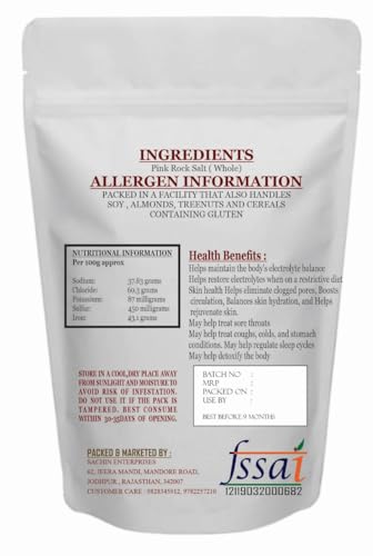 Image of SundarLaxmi Whole Himalayan Pink Rock Salt Chunks - 1kg | Sendha Namak