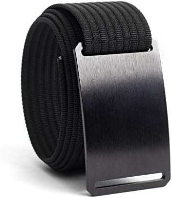 36 Inch Ninja Casual Web Belts For Men | Black Buckle w/Black Strap