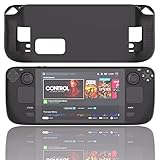 Silicon Protective Cover for Steam Deck, Soft Anti-Slip Shock Proof Anti-Scratch, Ergonomic Grip Des