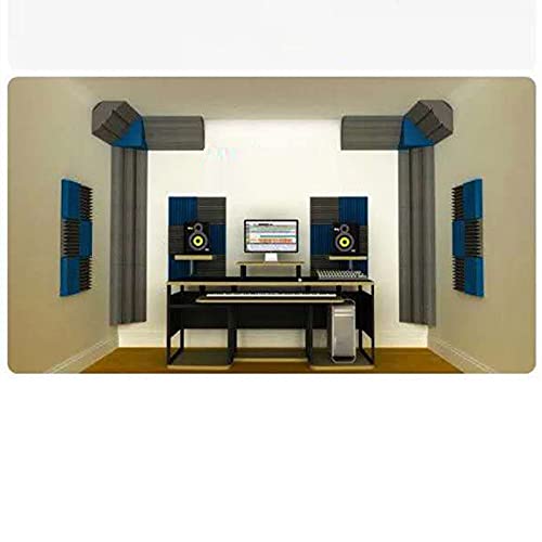 Paneles de Espuma Acústica, Kit de Tratamiento Acústico DIY para Pared, Paneles Absorbentes de Sonido para Estudios de Grabación, Sala de Juegos, Cines, Negro 50X30X30Cm miniatura 3