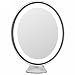 LightLUXE 5X Lighted Magnifying Makeup Mirror w/ Bright LED Lights, 360 Swivel, Locking Suction & Unique Oval Countertop Vanity Design | Finally, See Your Whole Face & Neck with Precision
