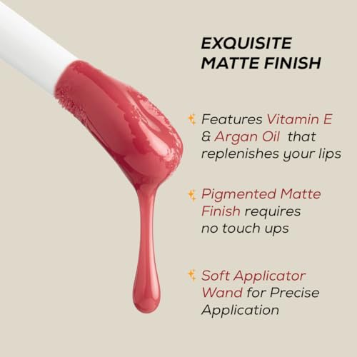 Image of INSIGHT Professional Long Lasting Lip Color (Slay Queen) | Pigmented Matte Finish | Comfortable All Day Wear | Non Transferable | Enriched with Argan Oil & Vitamin E - (6g) (Pack of 2)