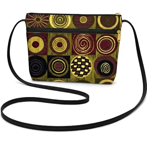 Image of Danny K. Women's Tapestry Zipper Purse Crossbody Handbag, Adjustable Cord, Handmade in USA