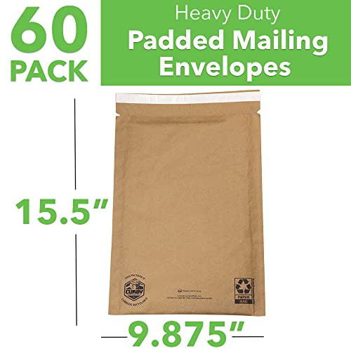 Image of CURBY 100% Curbside Recyclable Mailer, 9.875 inch x 15.5 inch, 25-Pack