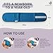 MEMEENO Baby Belly Band for Gas and Colic Baby Relief - Belly Band for Baby Heating Pad for Colic, Baby Gas Relief, Gas Relief for Infants, Baby Heated Tummy Wrap, Colic Relief for Newborns, Ocean